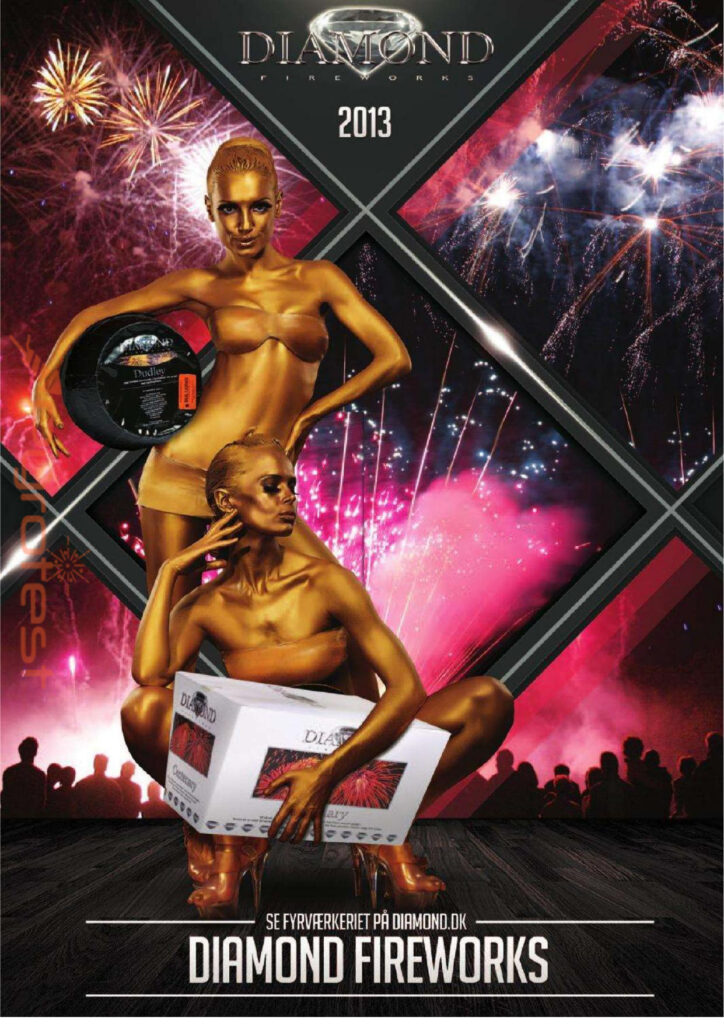 Diamond fireworks 2013 Pyrotest.dk