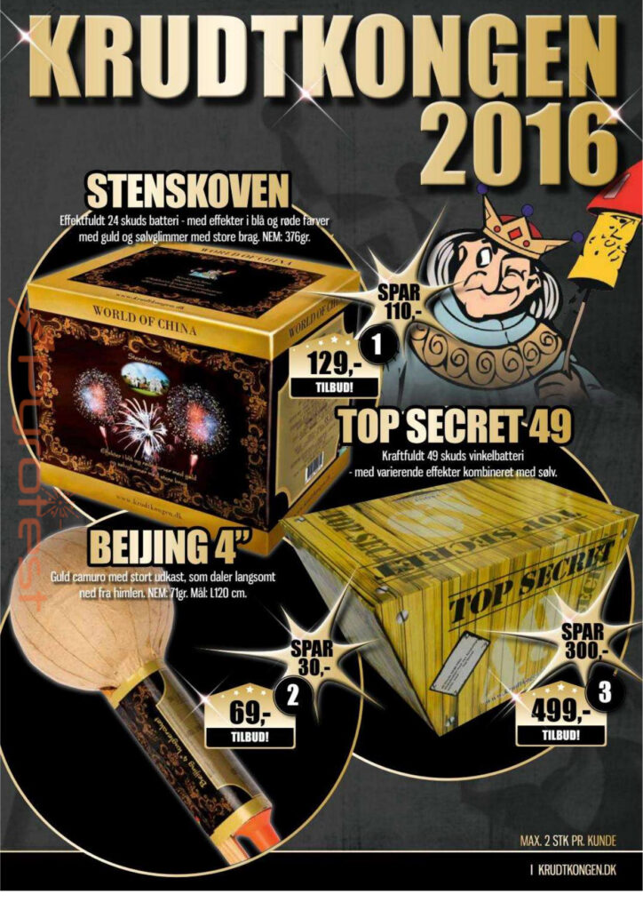 Krudt kongen 2016 Pyrotest.dk