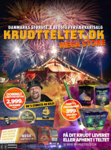 Krudtteltet MEGA STORE 2020 Pyrotest.dk