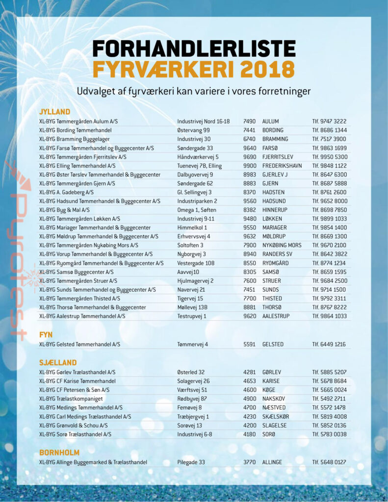 XL byg 2018 Pyrotest.dk