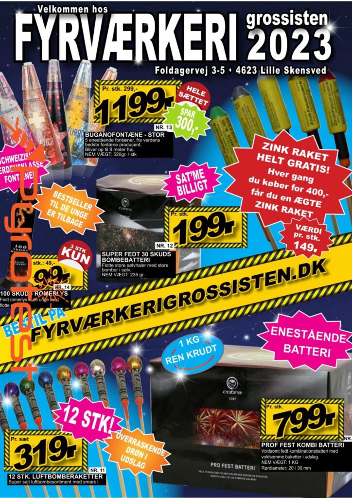 Fyrvaerkerigrossisten 2023 med PT logo